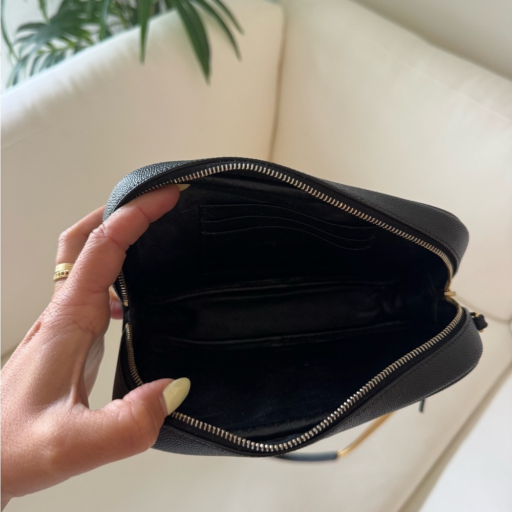 Yves Saint Laurent Lou Mini Black Quilted Leather Crossbody Bag - Picture 10 of 13